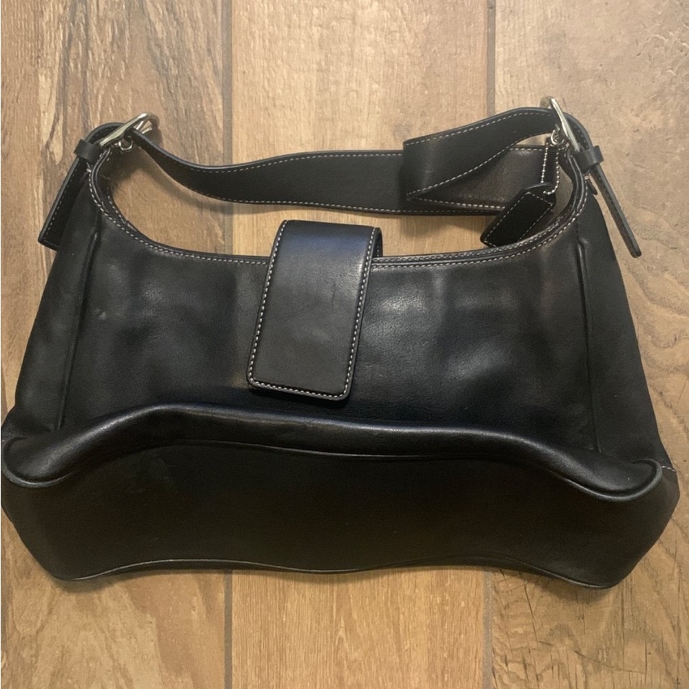 Vintage Coach Bag E1S-7783 Hampton Hobo Leather Shoulder Bag